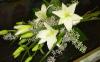 Grande Flowers' White Lily Arm Bouquet