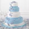 Blue and White Cake Decoration