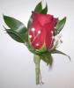Red Rose with Bling Boutonniere