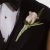 Rose Boutonniere with Ribbon