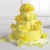 Yellow Rose Cake Decoration