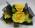 Black "Rock Candy" Corsage with Yellow Roses
