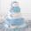 Blue and White Cake Decoration